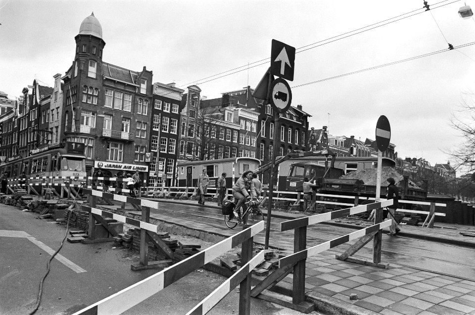 Werkzaamheden in Leidsestraat in Amsterdam, Bestanddeelnr 930-7607