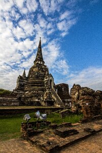 Blue sky thailand old