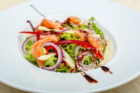 Salad dish restaurant