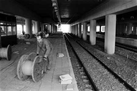 Werkzaamheden op het nieuwe NS-station Sloterdijk, Bestanddeelnr 932-5084