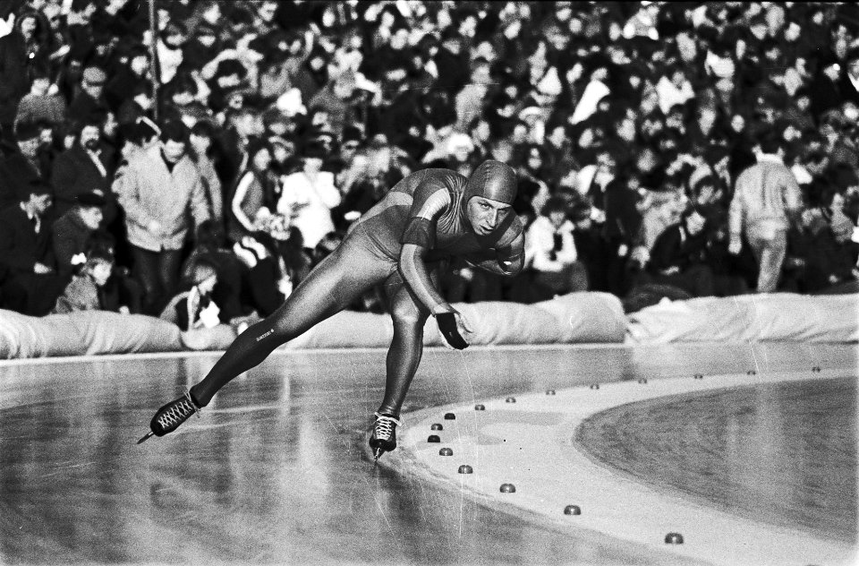 Wereldkampioenschappen schaatsen heren allround in Heerenveen Yep Kramer in act, Bestanddeelnr 930-6975