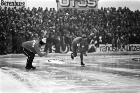 Wereldkampioenschappen schaatsen in Heerenveen 9, 11, 12 Piet Kleine op 10.000, Bestanddeelnr 928-4392