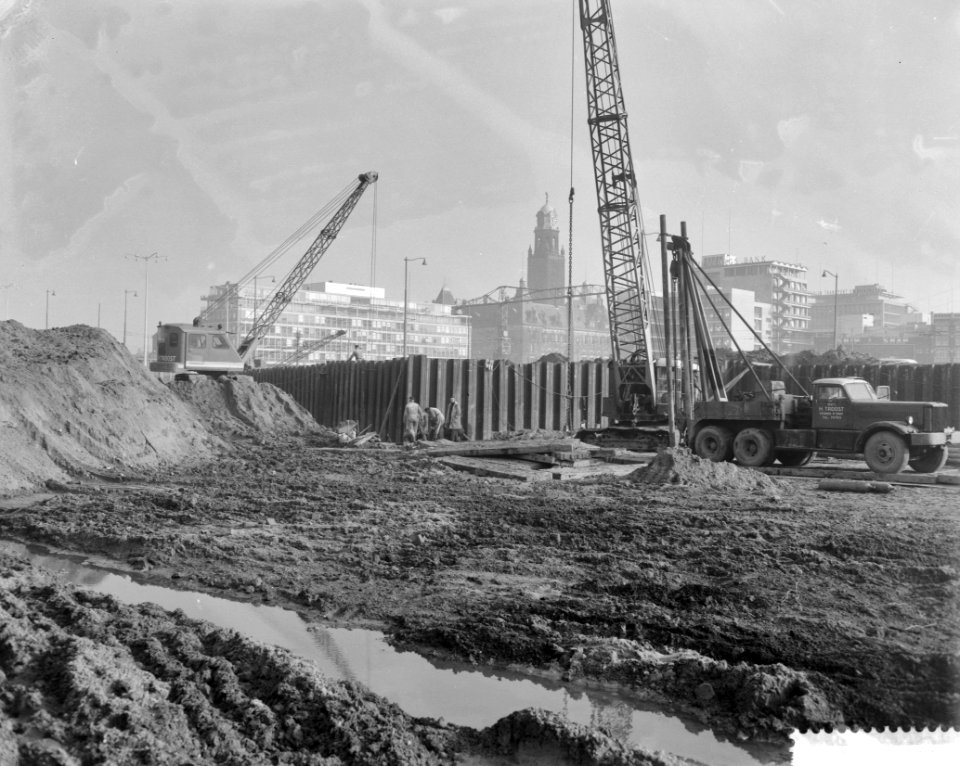 Werkzaamheden metrobouw te Rotterdam, Bestanddeelnr 912-1219