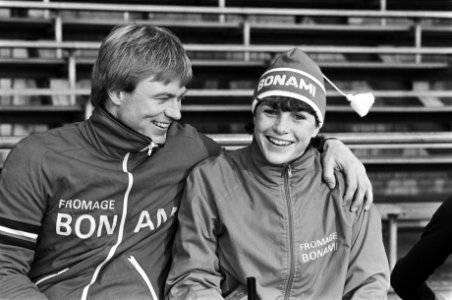 Wereldkampioenschappen schaatsen dames sprint in Alkmaar. Yvonne van Gennip (rec, Bestanddeelnr 931-9532