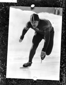 Wereldkampioenschappen schaatsen heren allround in Davos. Boris Stenin (Sovjet-U, Bestanddeelnr 911-0173