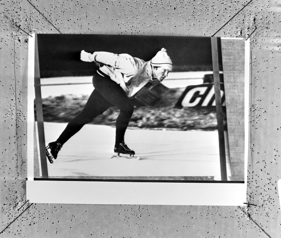 Wereldkampioenschappen schaatsen heren, Gothenburg Edday Verheyen in aktie, tra, Bestanddeelnr 924-2652