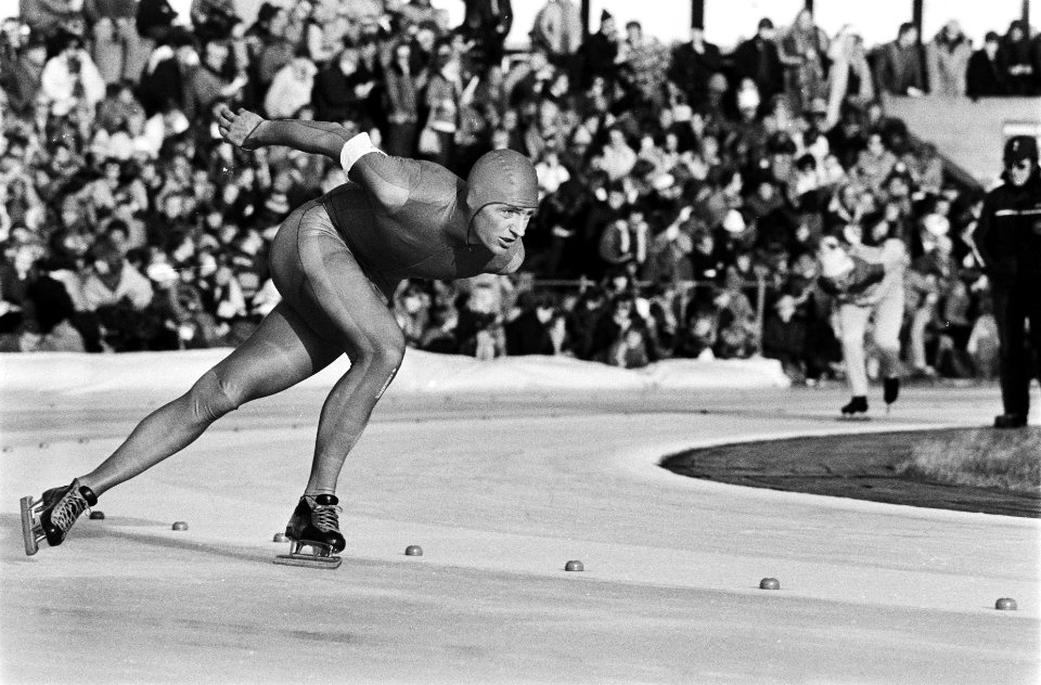 Wereldkampioenschappen schaatsen heren allround in Heerenveen Piet Kleine in ac, Bestanddeelnr 930-6973