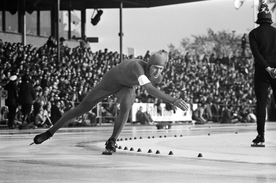 Wereldkampioenschappen schaatsen in Heerenveen Piet Kleine op 5000 meter, Bestanddeelnr 928-4368