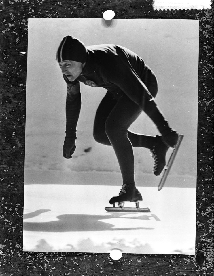 Wereldkampioenschappen schaatsen heren allround in Davos. Boris Stenin (Sovjet-U, Bestanddeelnr 911-0174