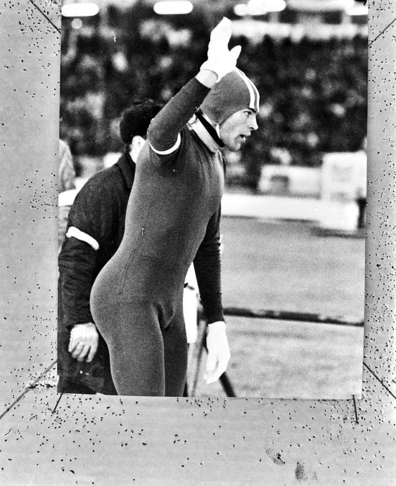 Wereldkampioenschappen schaatsen heren, Gothenburg Ard Schenk dankt publiek, Bestanddeelnr 924-2678