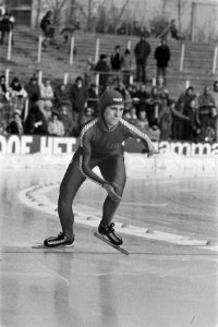 Wereldkampioenschappen schaatsen dames allround in Den Haag. Beth Heiden (Vereni, Bestanddeelnr 930-1064
