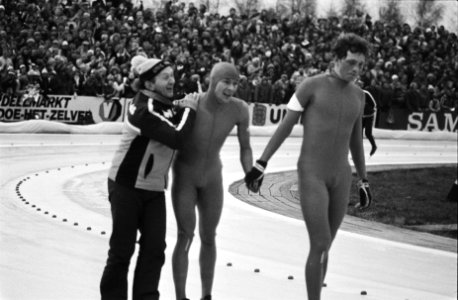 Wereldkampioenschappen schaatsen heren allround in Heerenveen. Coach Egbert van , Bestanddeelnr 930-6981