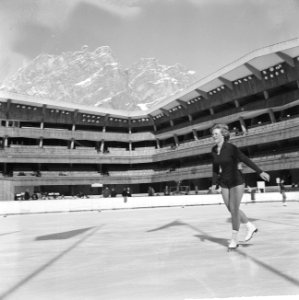 Wereldkampioenschappen kunstrijden te Cortina dAmpezzo. Sjoukje Dijkstra in haa, Bestanddeelnr 914-8850