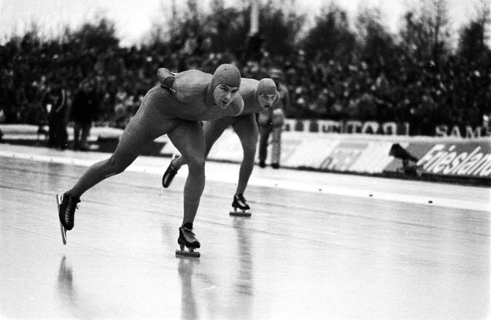 Wereldkampioenschappen schaatsen heren allround in Heerenveen. Hilbert van der D, Bestanddeelnr 930-6979