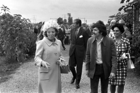 Werkbezoek Beatrix en Claus aan provincie Utrecht, Beatri en Claus bij Gabriel e, Bestanddeelnr 925-8227