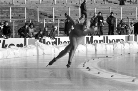 Wereldkampioenschappen schaatsen dames allround in Den Haag. Joke van Rijssel in, Bestanddeelnr 930-1059