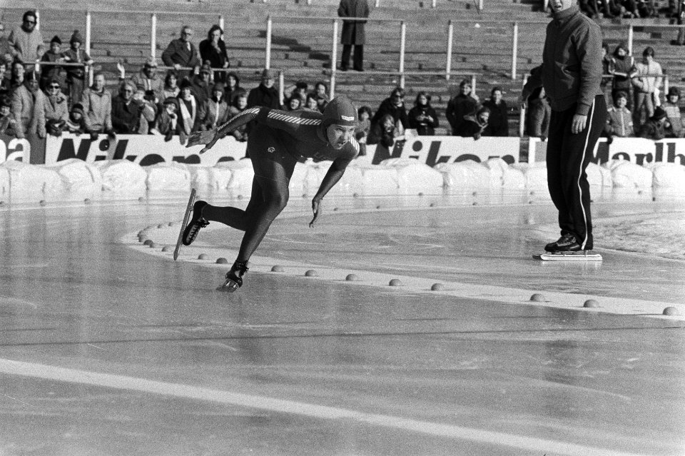 Wereldkampioenschappen schaatsen dames allround in Den Haag. Beth Heiden (Vereni, Bestanddeelnr 930-1056