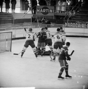 Wereldkampioenschappen ijshockey C-landen in Genève Nederland tegen Frankrijk, Bestanddeelnr 912-1830