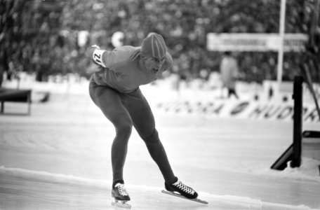 Wereldkampioenschappen schaatsen (heren) te Deventer Ard Schenk in aktie, Bestanddeelnr 922-1089