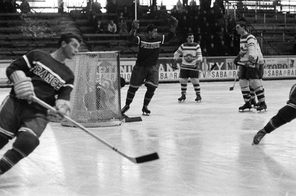 Wereldkampioenschappen ijshockey C-landen in Genève Nederland tegen Frankrijk, Bestanddeelnr 912-1824