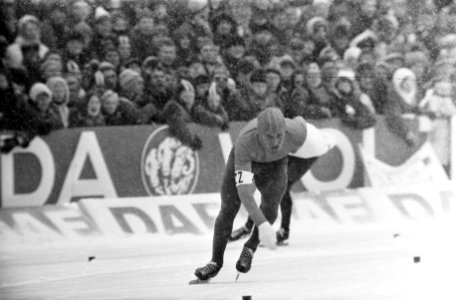 Wereldkampioenschappen schaatsen (heren) te Deventer 7 Fornaess in aktie, 8 Jan , Bestanddeelnr 922-1108