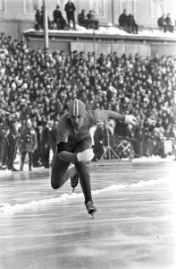 Wereldkampioenschappen schaatsen heren allround in Oslo. Rudi Liebrechts in akti, Bestanddeelnr 920-0641