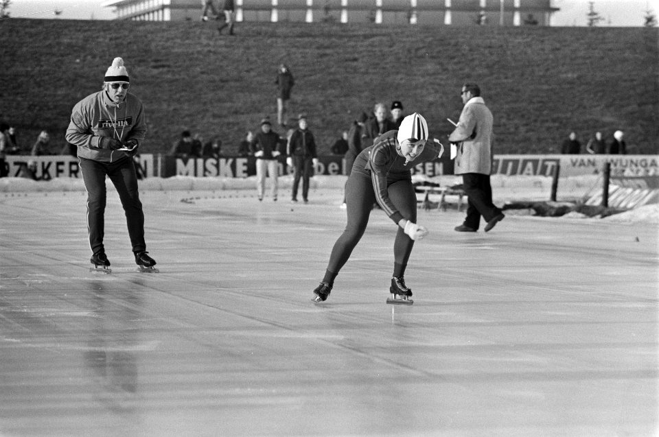 Wereldkampioenschappen schaatsen dames in Assen Sophie Westerbroek (Nederland) , Bestanddeelnr 927-7710
