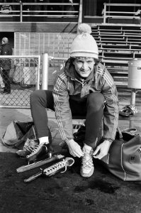 Wereldkampioenschappen schaatsen heren sprint in Alkmaar. Jan Ykema trekt zijn s, Bestanddeelnr 931-9535