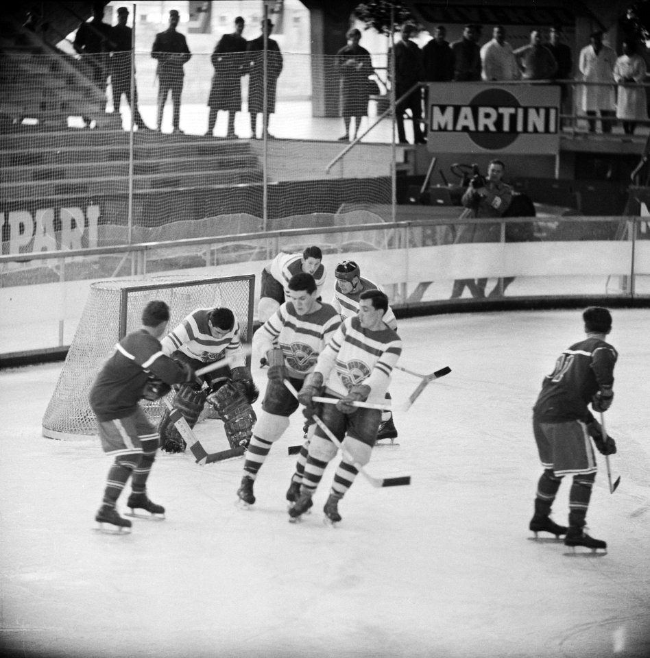 Wereldkampioenschappen ijshockey C-landen in Genève Nederland tegen Frankrijk, Bestanddeelnr 912-1828