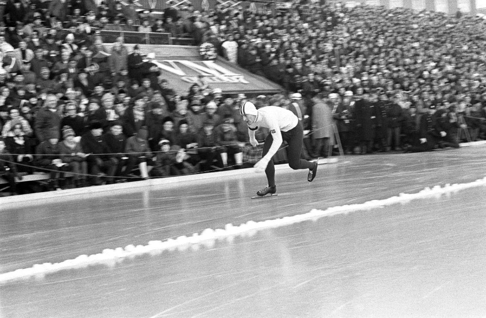 Wereldkampioenschappen schaatsen heren allround in Oslo. Fred Anton Maier (Noorw, Bestanddeelnr 920-0636