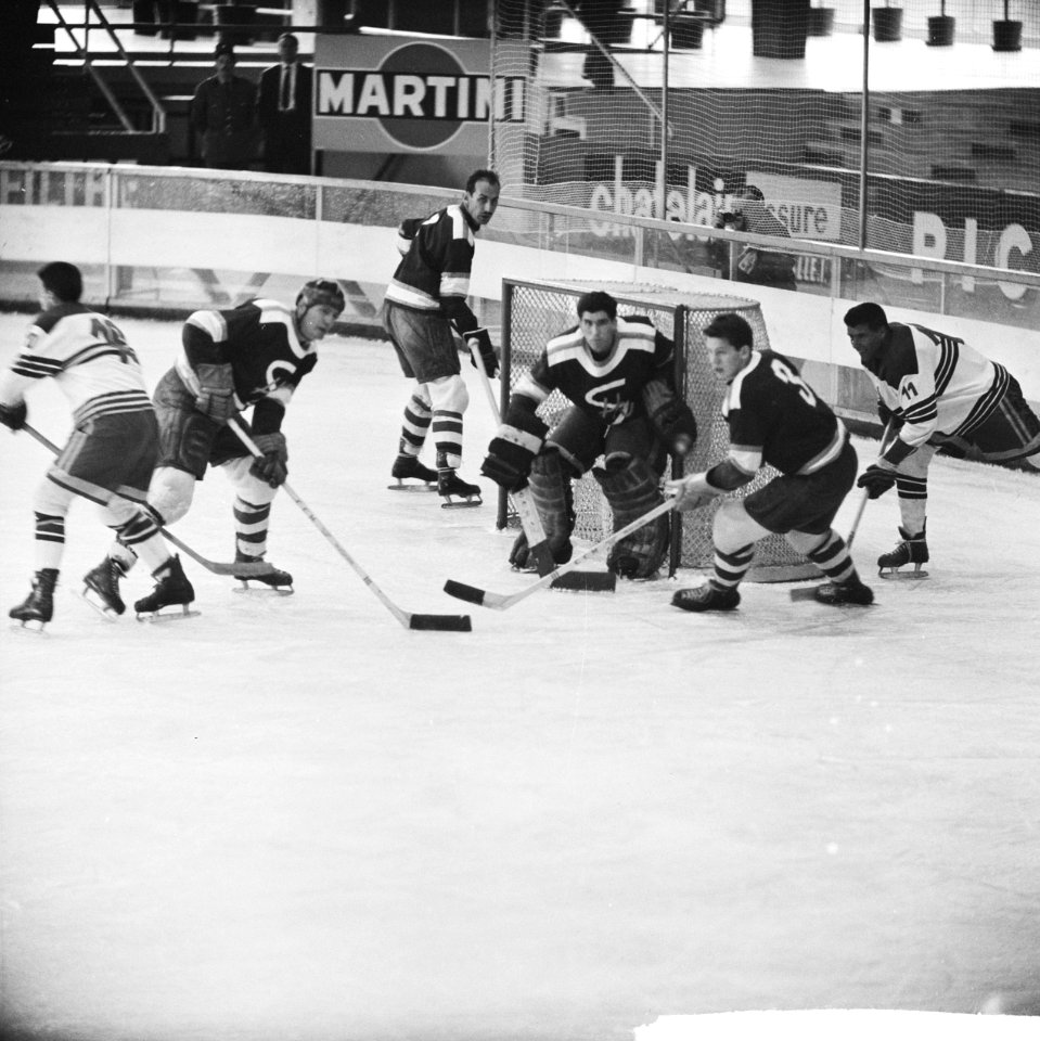 Wereldkampioenschappen ijshockey C-landen te Genève Nederland tegen Joegoslavi…, Bestanddeelnr 912-1815