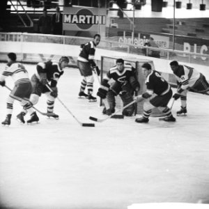 Wereldkampioenschappen ijshockey C-landen te Genève Nederland tegen Joegoslavi…, Bestanddeelnr 912-1815