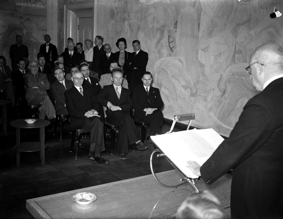 Wereldschaaktoernooi ontvangst gemeentebestuur, Bestanddeelnr 901-8908