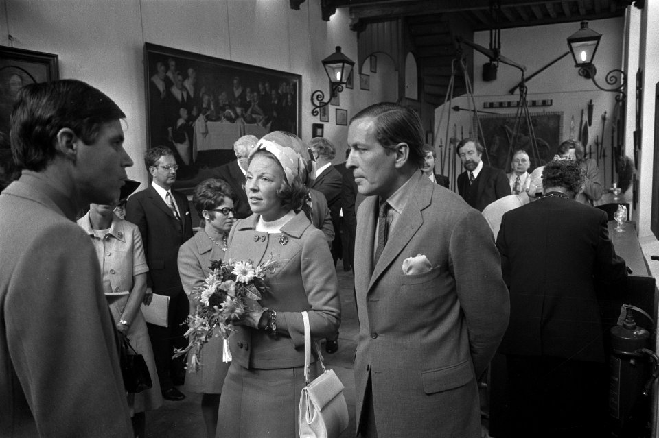 Werkbezoek prinses Beatrix en prins Claus aan provincie Utrecht, Beatrix en Clau, Bestanddeelnr 925-8306
