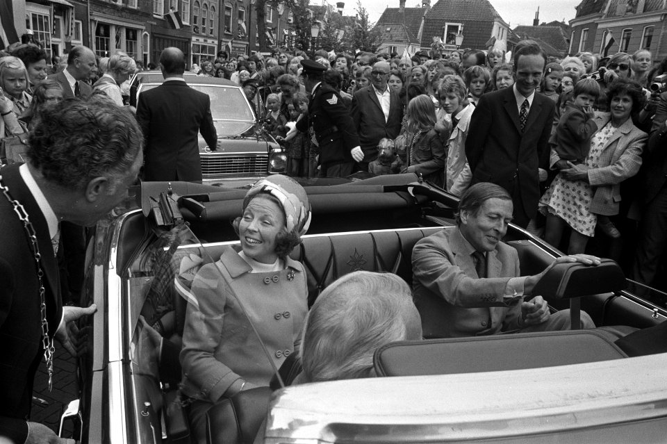 Werkbezoek prinses Beatrix en prins Claus aan provincie Utrecht, Beatrix en Clau, Bestanddeelnr 925-8300