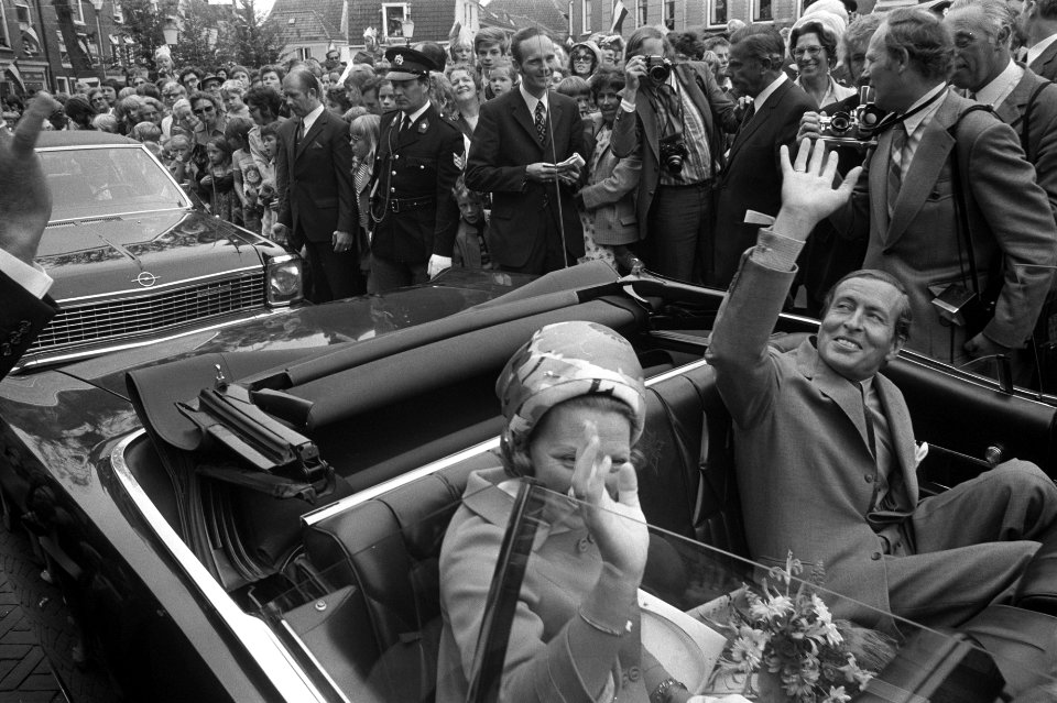 Werkbezoek prinses Beatrix en prins Claus aan provincie Utrecht, Beatrix en Clau, Bestanddeelnr 925-8303