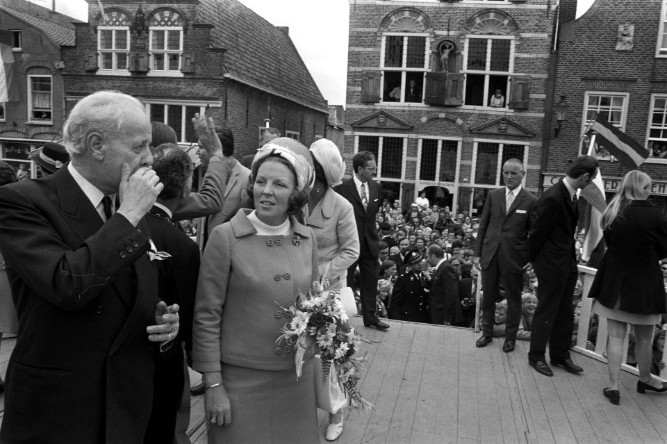 Werkbezoek prinses Beatrix en prins Claus aan provincie Utrecht, Beatrix en Clau, Bestanddeelnr 925-8302