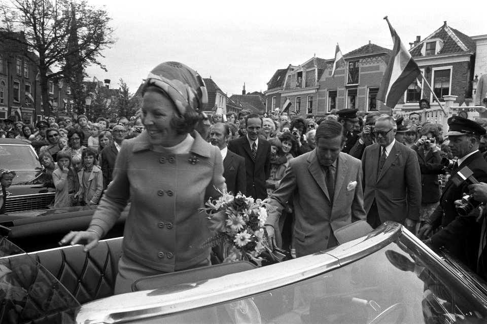 Werkbezoek prinses Beatrix en prins Claus aan provincie Utrecht, Beatrix en Clau, Bestanddeelnr 925-8304