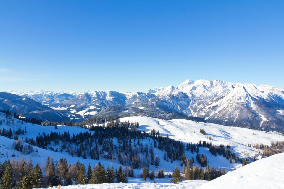 Winter nature mountain