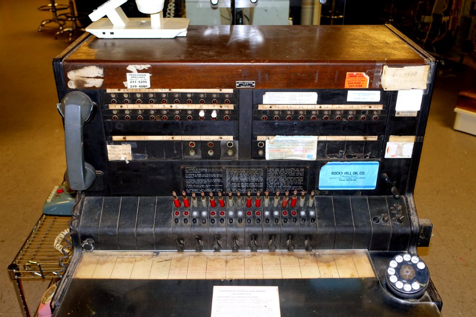 Western Electric 555 PBX switchboard - Telephone Museum - Waltham, Massachusetts -DSC08231