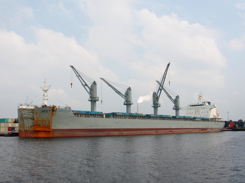 Western Moscow (ship, 2018) IMO 9855410 in de Beringhaven