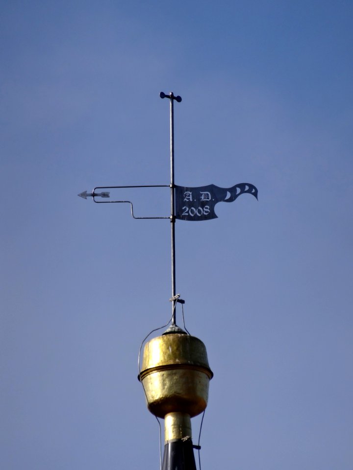 Wetterfahne auf der Kirche in Thälendorf