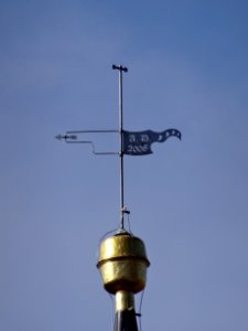 Wetterfahne auf der Kirche in Thälendorf