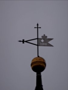 Wetterfahne auf der Kirche in Zaunröden