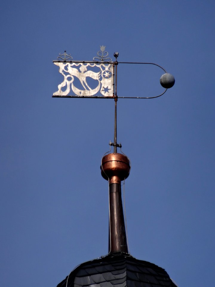 Wetterfahne der Kirche in Saalfeld, Mühlhausen