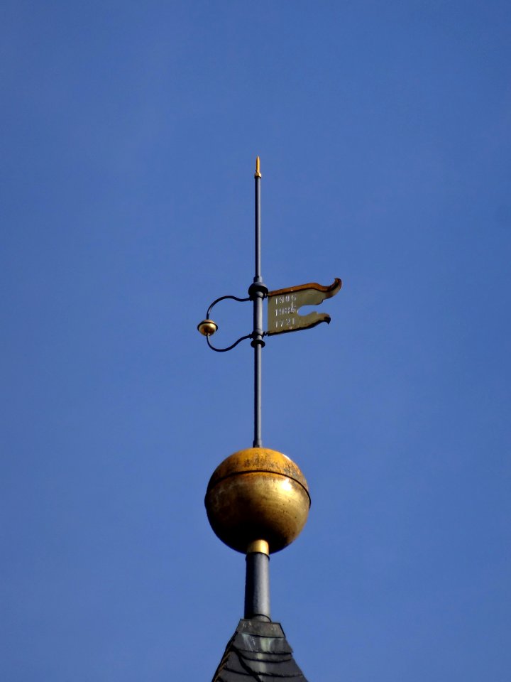 Wetterfahne auf der Kirche St. Otmar, Dosdorf