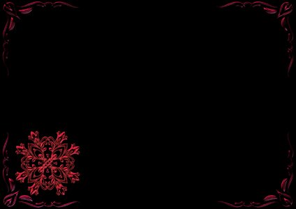 Floral ornaments illuminated