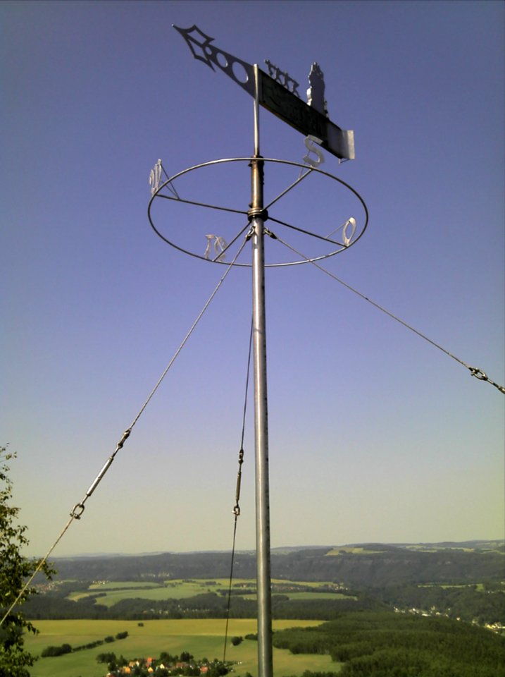 Wetterfahne auf dem Gohrisch (Berg) 2014