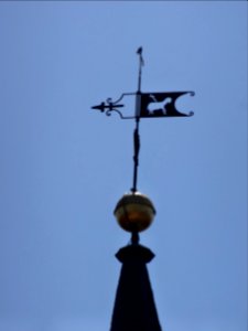 Wetterfahne auf der Kirche in Reisdorf