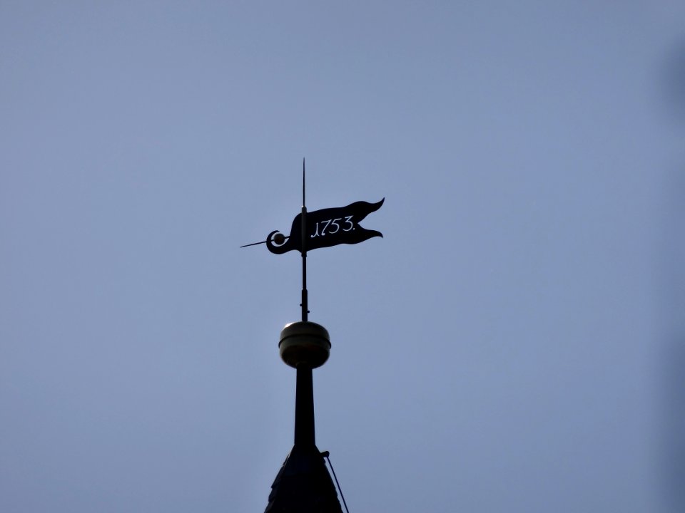 Wetterfahne auf der Kirche von Bechstedtstraß